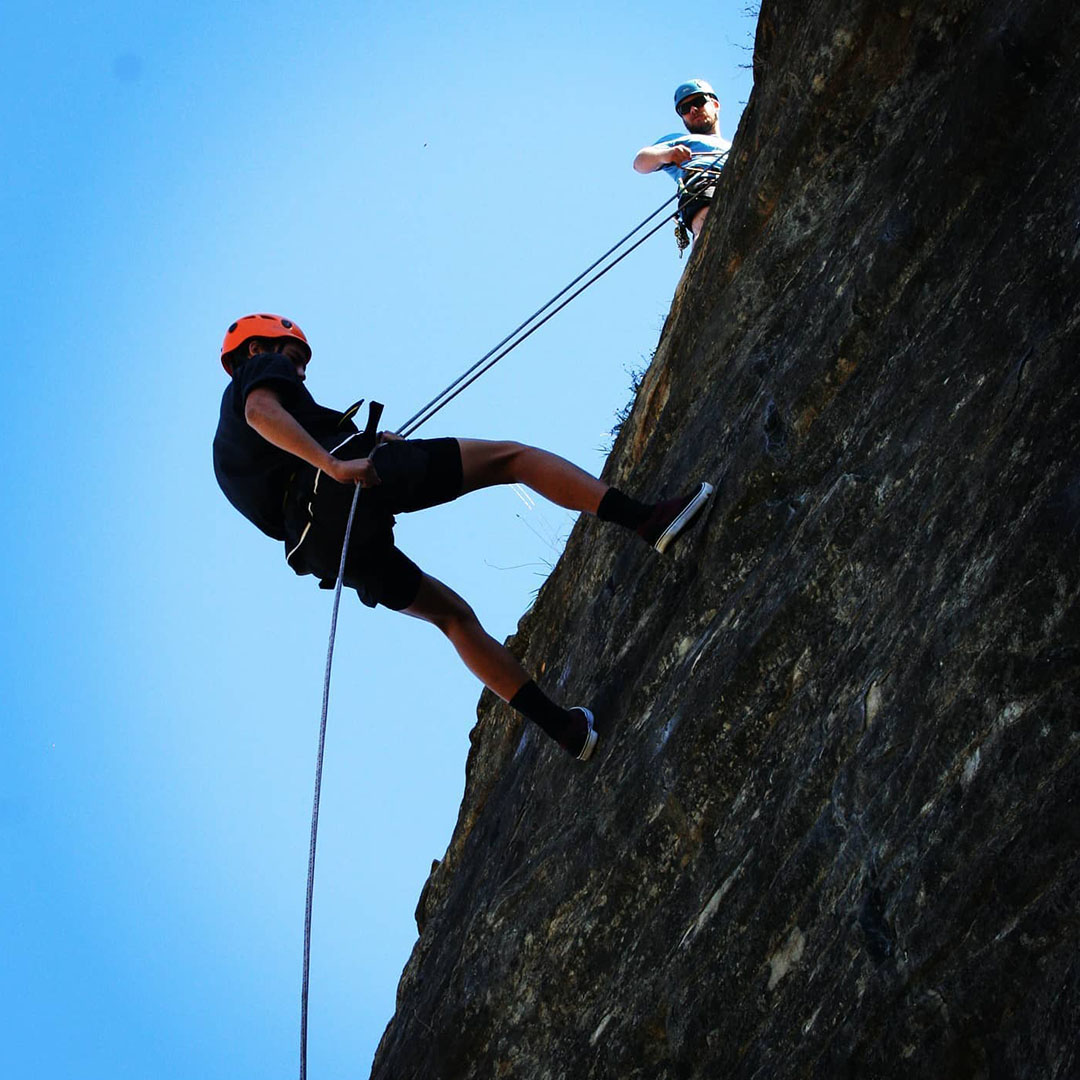 School Camp Abseiling Activity