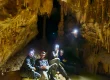 Caving with a group. Team building experiences